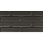 TS957566 BLACK 12X24 3D CERAMIC WALL TILE
