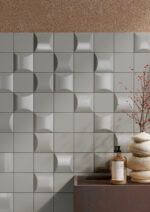 TS668070.2 GREY CURVED 4X4 CERAMIC TILE - Image 2